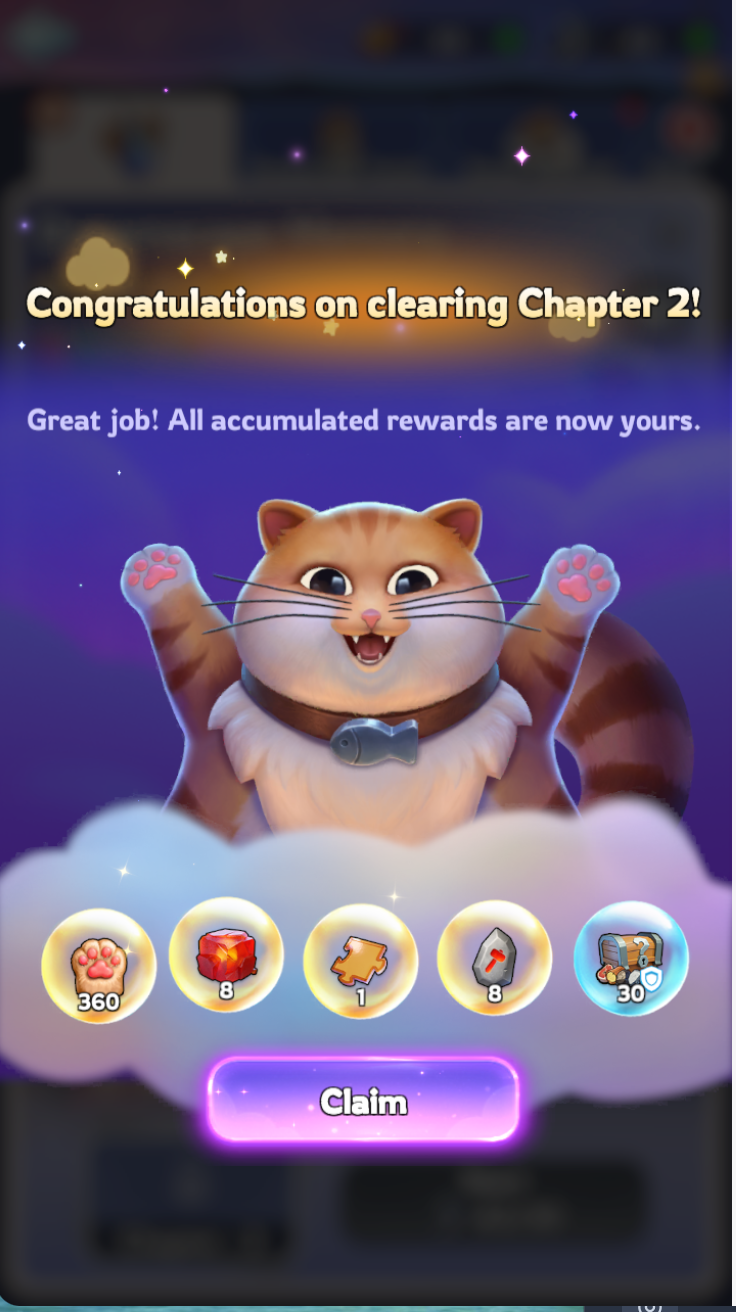 Dreamscape Memory chapter 2 clear rewards screen